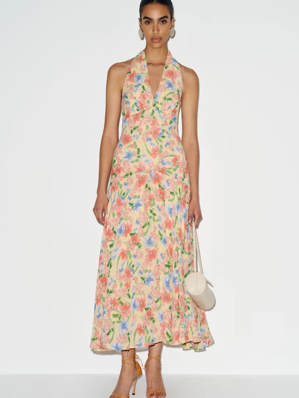 NWOT Reformation Briony Halter Dress in Size 0 Spring Fling